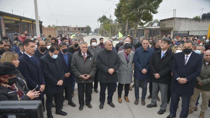 Jaldo, Manzur y Katopodis inauguraron mejoras en el barrio Mercantil en Aguilares