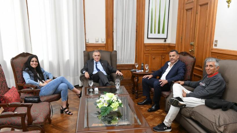 Jaldo se reunió con la legisladora de LLA, Lucia Montenegro