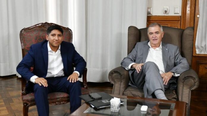 Jaldo recibió al intendente de la Banda del Río Salí, Gonzalo Monteros