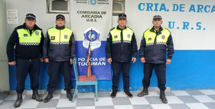 Allanamiento en Arcadia: secuestran un arma de fuego modificada Allanamiento en Arcadia: secuestran un arma de fuego modificada