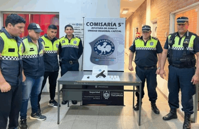 Incautan el arma usada en una amenaza Incautan el arma usada en una amenaza