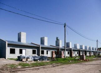 La construcción de las 135 viviendas en la Capital ya supera el 44% de avance