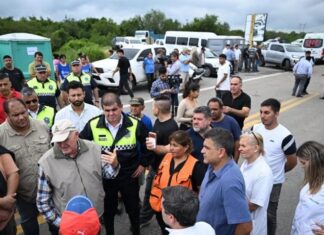 Jaldo recorrió La Madrid y supervisó la asistencia a las familias afectadas por la inundación