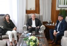 Jaldo recibió a la intendenta de Alderetes y analizó obras y la situación tras las lluvias