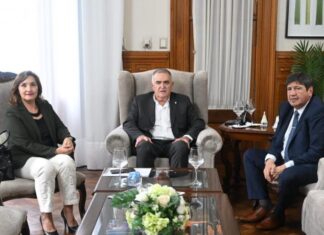 Jaldo recibió a la intendenta de Alderetes y analizó obras y la situación tras las lluvias