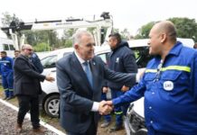 Jaldo inauguró un pozo de agua en el Liceo Militar y garantizó el abastecimiento a barrios vecinos