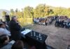 Jaldo encabezó el acto por la reparación de la Represa Lateral N° 3 de El Cadillal