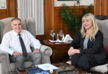 Jaldo y Chahla dialogaron sobre obras comunitarias y mejoras para el transporte de pasajeros