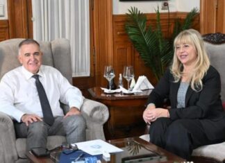 Jaldo y Chahla dialogaron sobre obras comunitarias y mejoras para el transporte de pasajeros