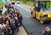 Jaldo supervisó el avance de la segunda etapa de la Ruta Provincial 323