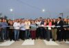 Jaldo inauguró pavimento y alumbrado público en Monteagudo