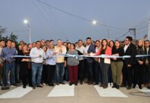 Jaldo inauguró pavimento y alumbrado público en Monteagudo