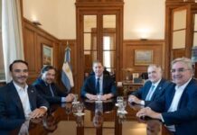 Santilli recibió a Jaldo y otros gobernadores del Norte