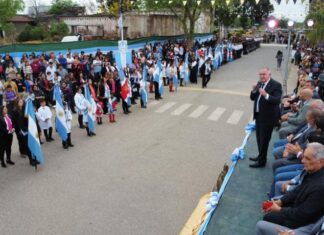 Jaldo encabezó los actos por el 180° aniversario de Taco Ralo