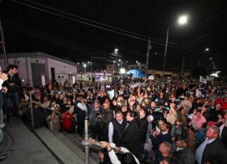 Jaldo inauguró obras de urbanización y una plaza en Banda del Río Salí